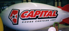 advertising blimp - 14ft. - Capital Dodge logo